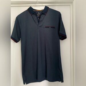 Denim & Flower Navy Polo Shirt